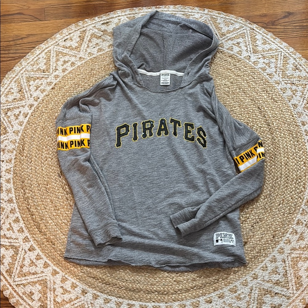 Gray PINK Victoria's Secret Pirates Hoodie